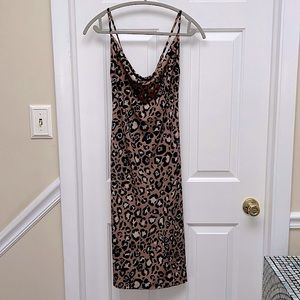 ASOS Leopard Slip Dress, Size 2